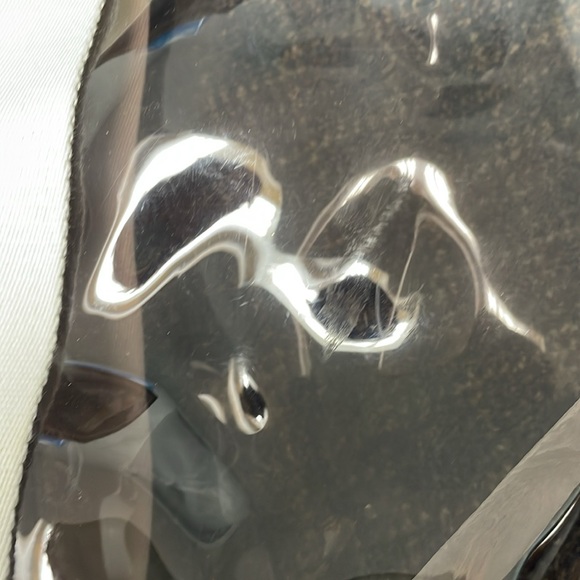 NWT Rebecca Minkoff large tote with attached mini bag inside clear and ivory - Picture 11 of 17